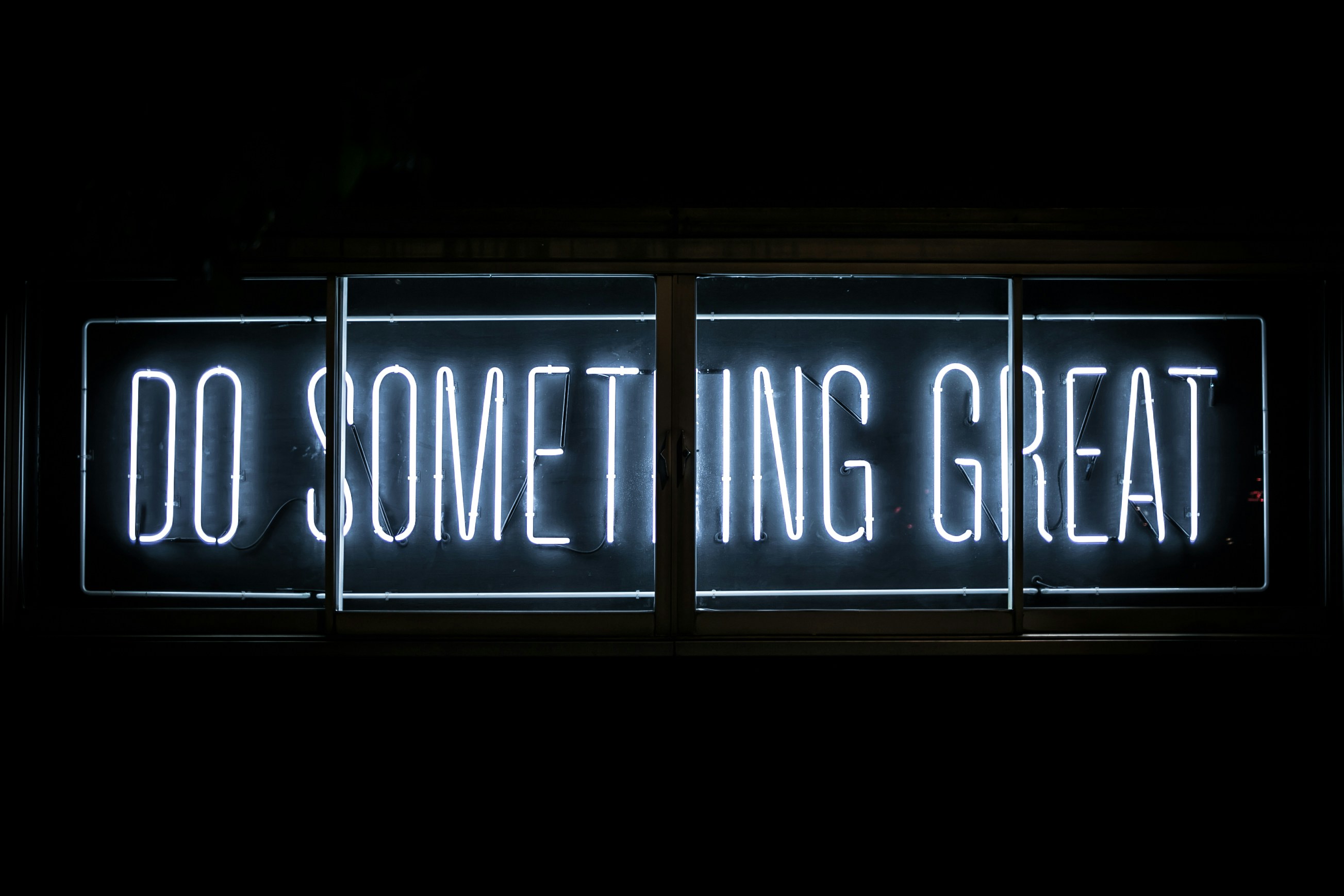 Banner stating Do something Great!